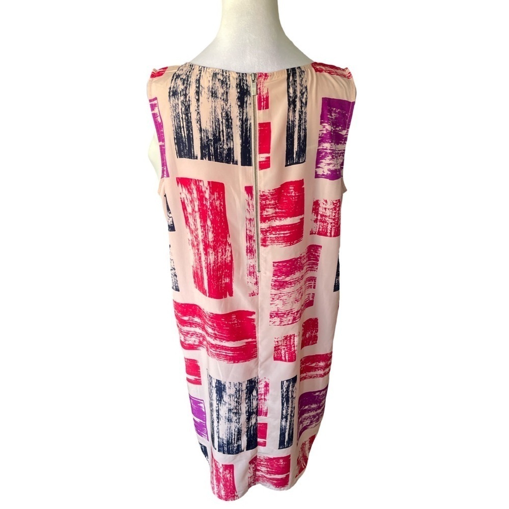 Nordstrom Halogen Midi Abstract Print Shift Dress Size Large - Picture 8 of 13